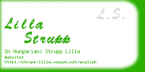 lilla strupp business card